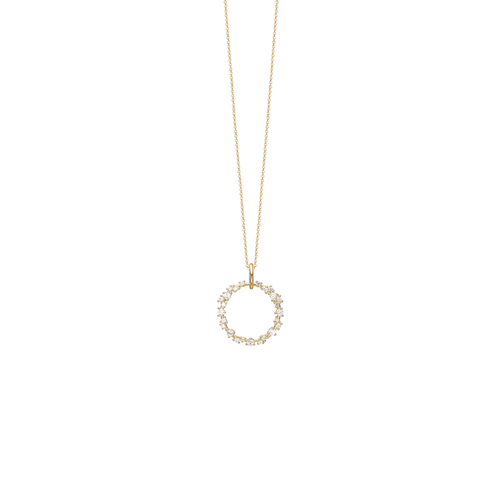 Evig Kærlighed, Gylt Hálsketa 45Cm, Sterling Silvur
