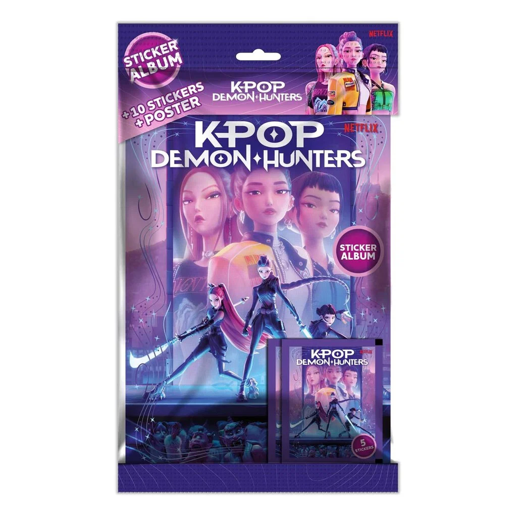 K Pop Demon Hunters Hefti T/Klistrimerki V/2 Pk Klistrimerki