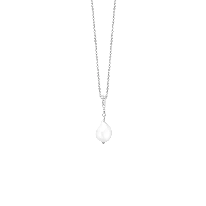 Hálsketa V/Barok Perlu, 45Cm, Sterling Silvur