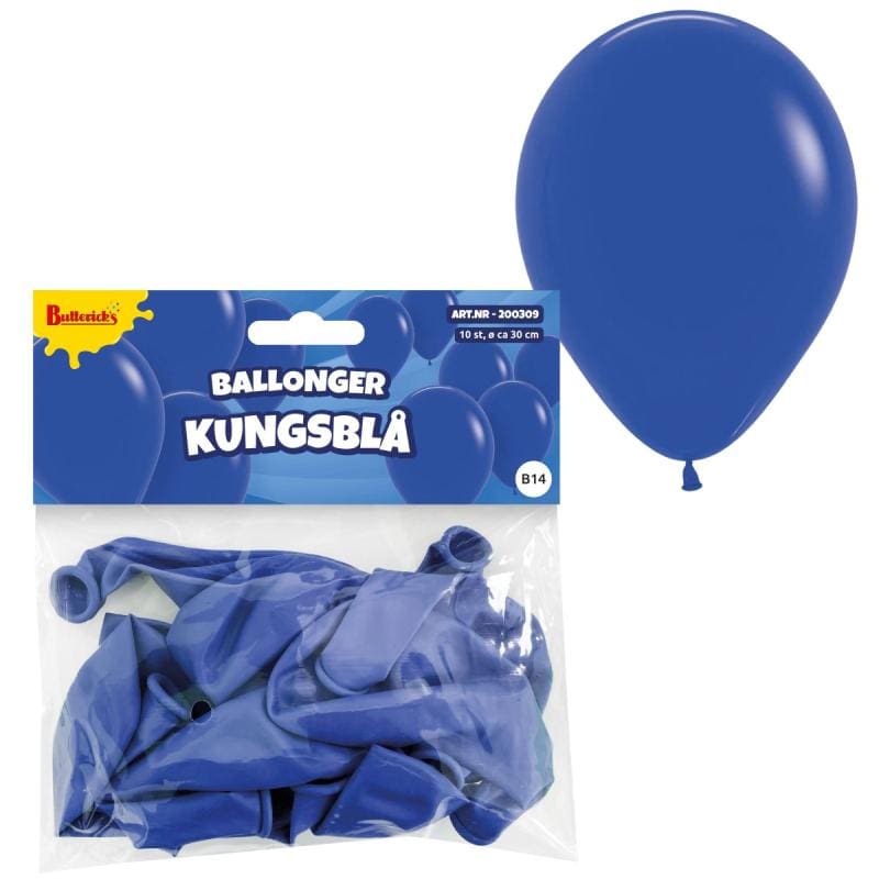 Ballónir Kongabláar 30Cm, 10 Stk